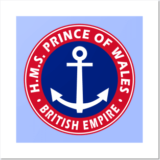 HMS Prince of Wales Posters and Art